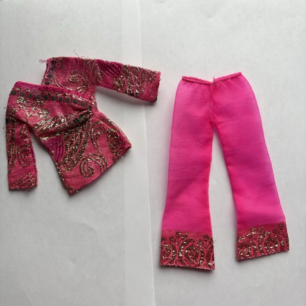 Vintage Barbie‎ Outfit #1786 Bright and Brocade 1970 **READ**